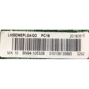 MAIN PARA TV SAMSUNG FHD / NUMERO DE PARTE BN94-10532B / BN41-02395B / BN97-09646B / PANEL CY-GH055CSLVTH / MODELO LH55DME / LH55DMEPLGA/GO US03